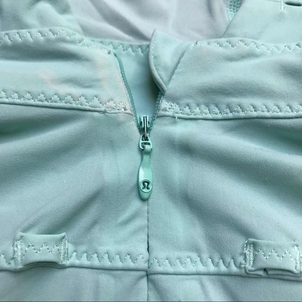 Lululemon Mint Half Zip Hoodie, EUC, 10 - Picture 8 of 16